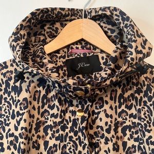 Leopard print raincoat